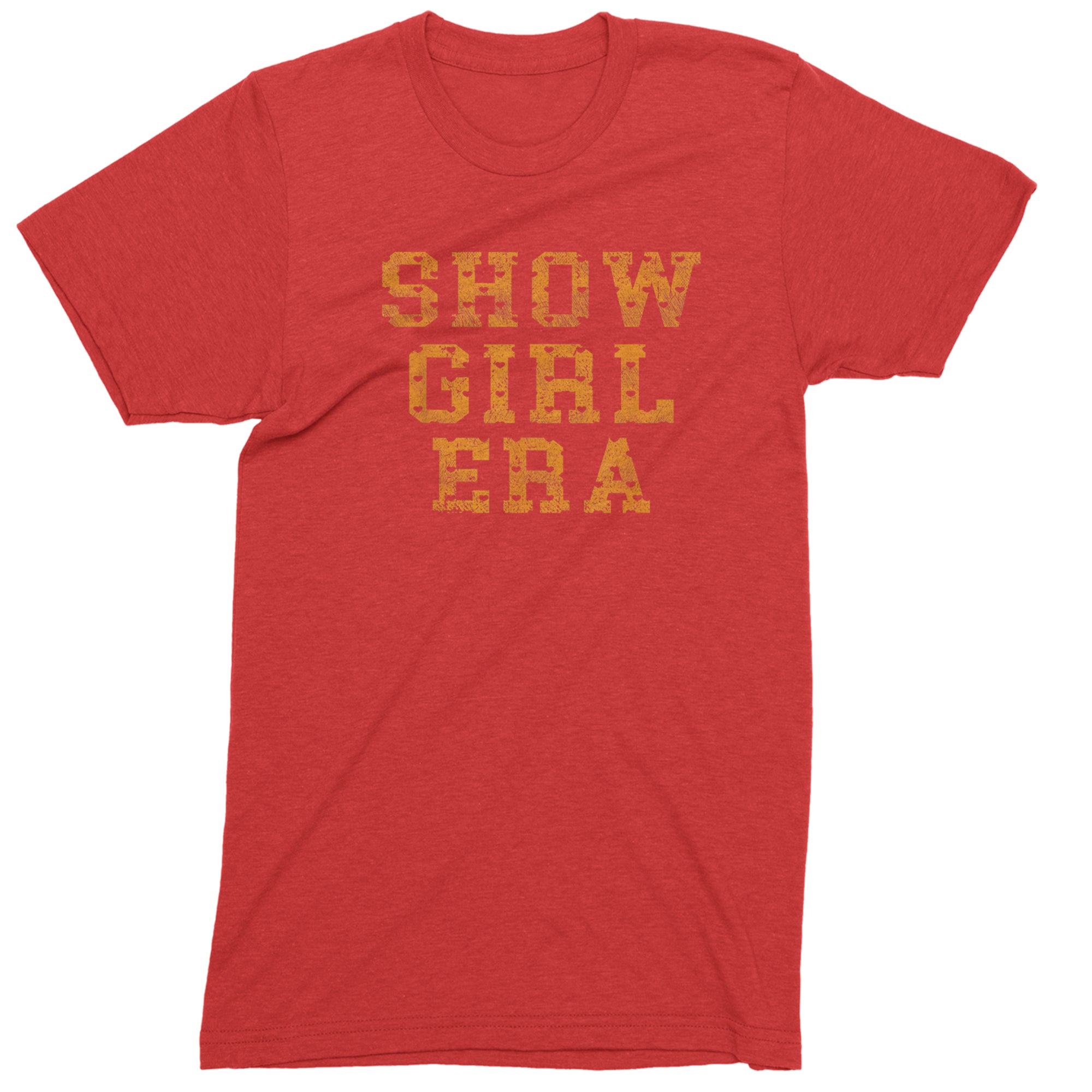 Vintage Showgirl Era Heart Mens T-shirt Red