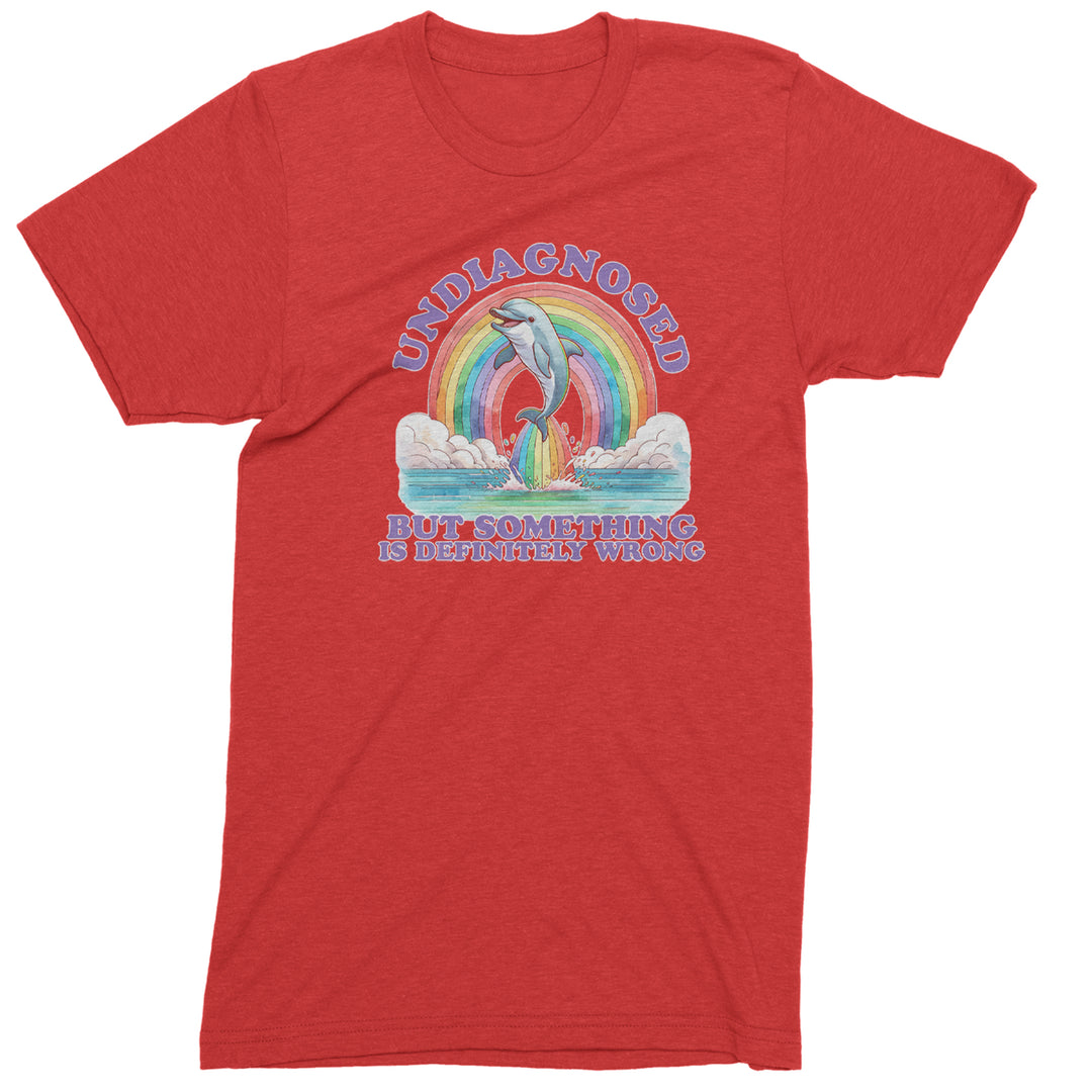 Undiagnosed But Something Is Definitely Wrong Men's T-shirt Red