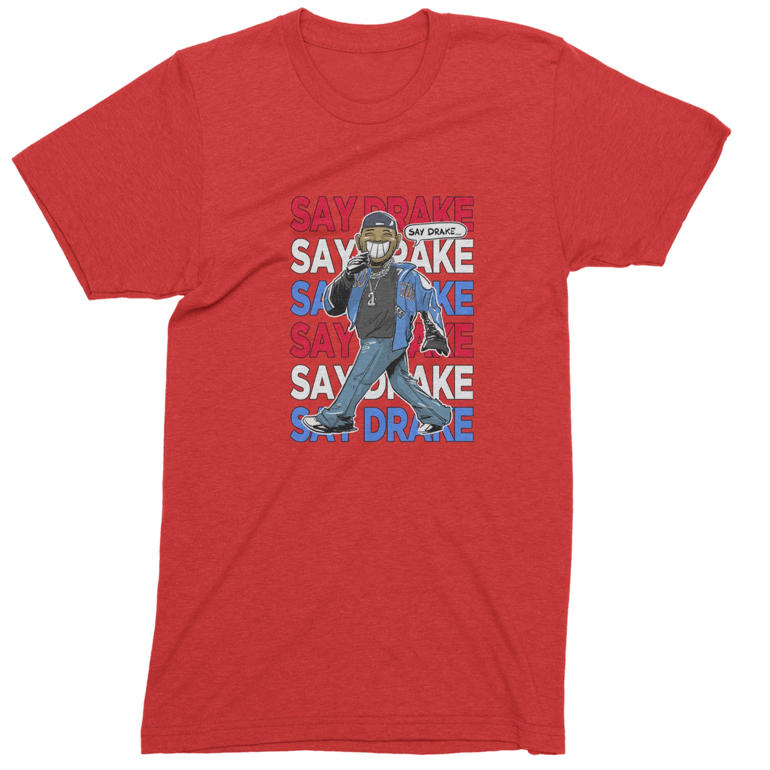 Say Drake Smiling Meme Mustard Men's T-shirt Red