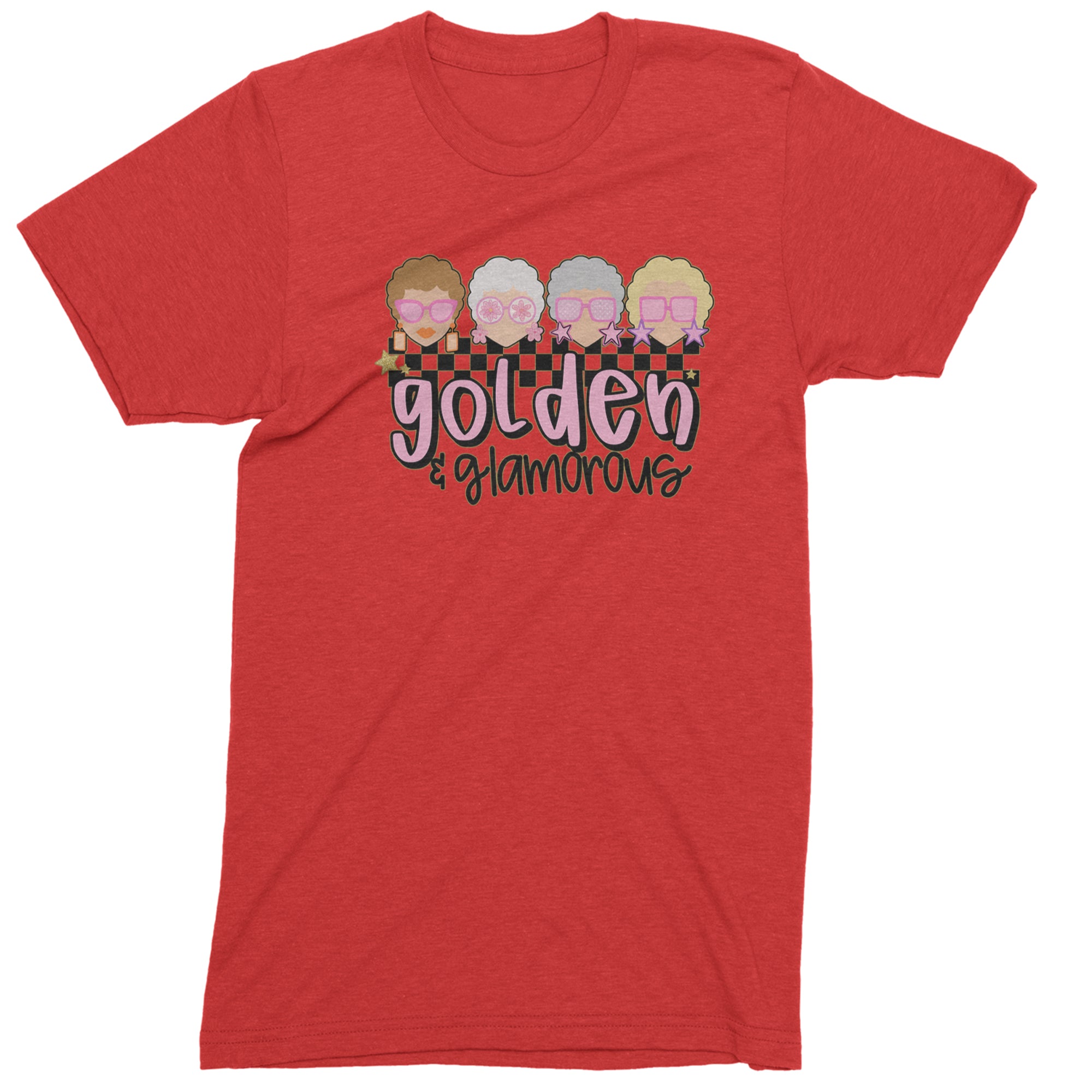 Golden And Glamorous Golden Girls Men's T-shirt Red