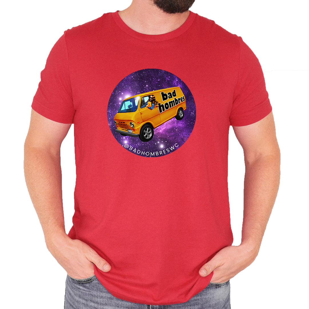 Bad Hombres Space West Chester Band Mens T-shirt Red