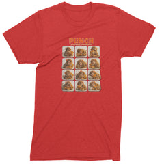 Punch Play Hard Love Harder Mens T-shirt Red
