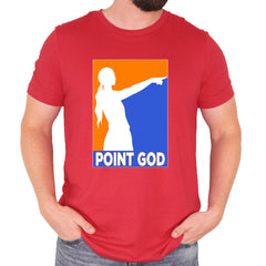 Point God Cunningham Basketball Pointing Meme  Mens T-shirt Red