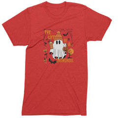 Life of a Showghoul Halloween Showgirl Vibes Mens T-shirt Red
