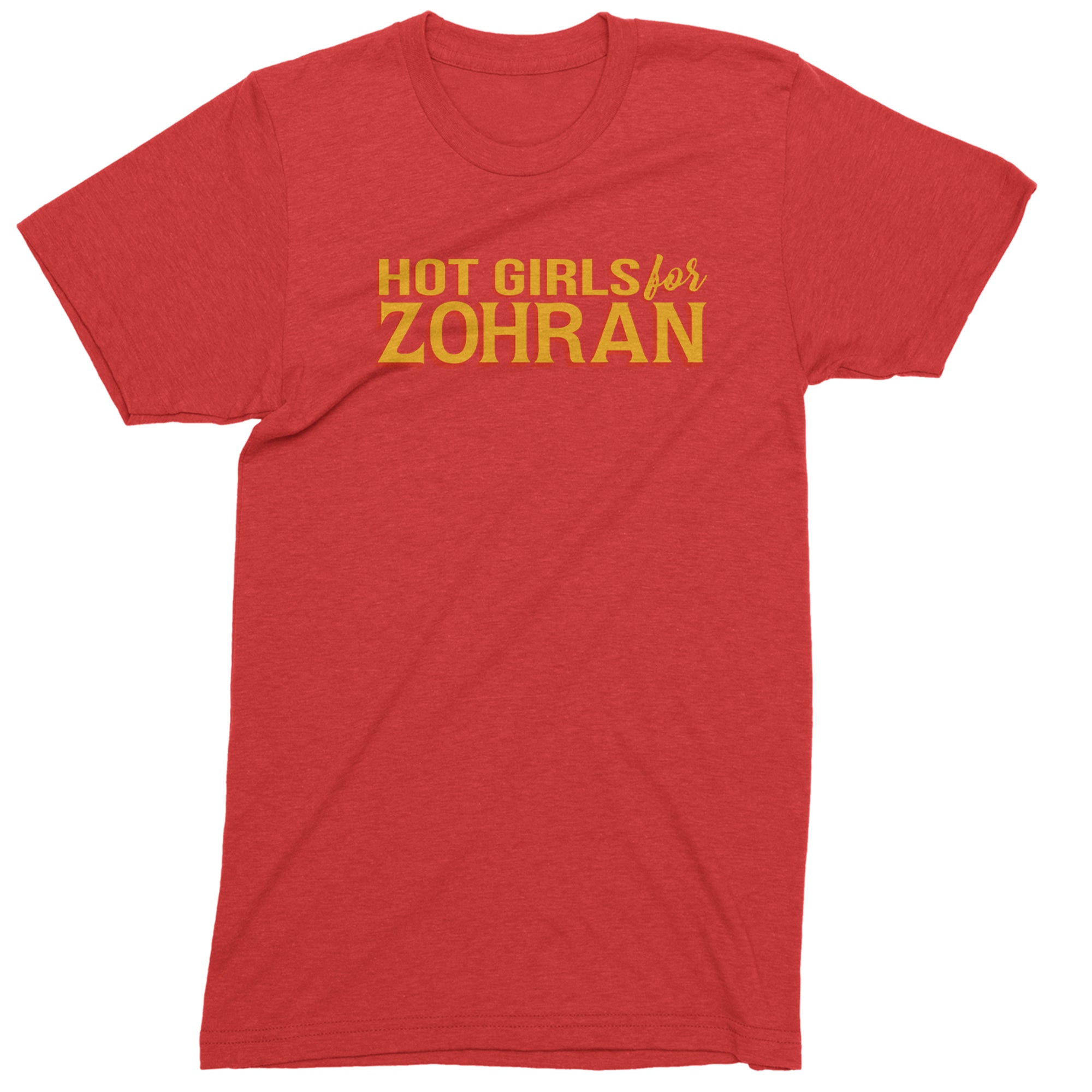 Hot Girls for Zohran Meme Mens T-shirt Red