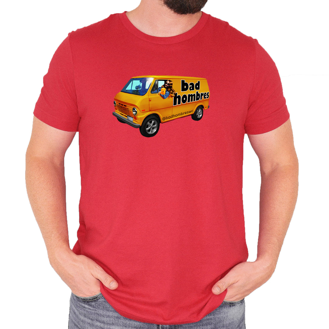 Bad Hombres Van West Chester Band Mens T-shirt Red