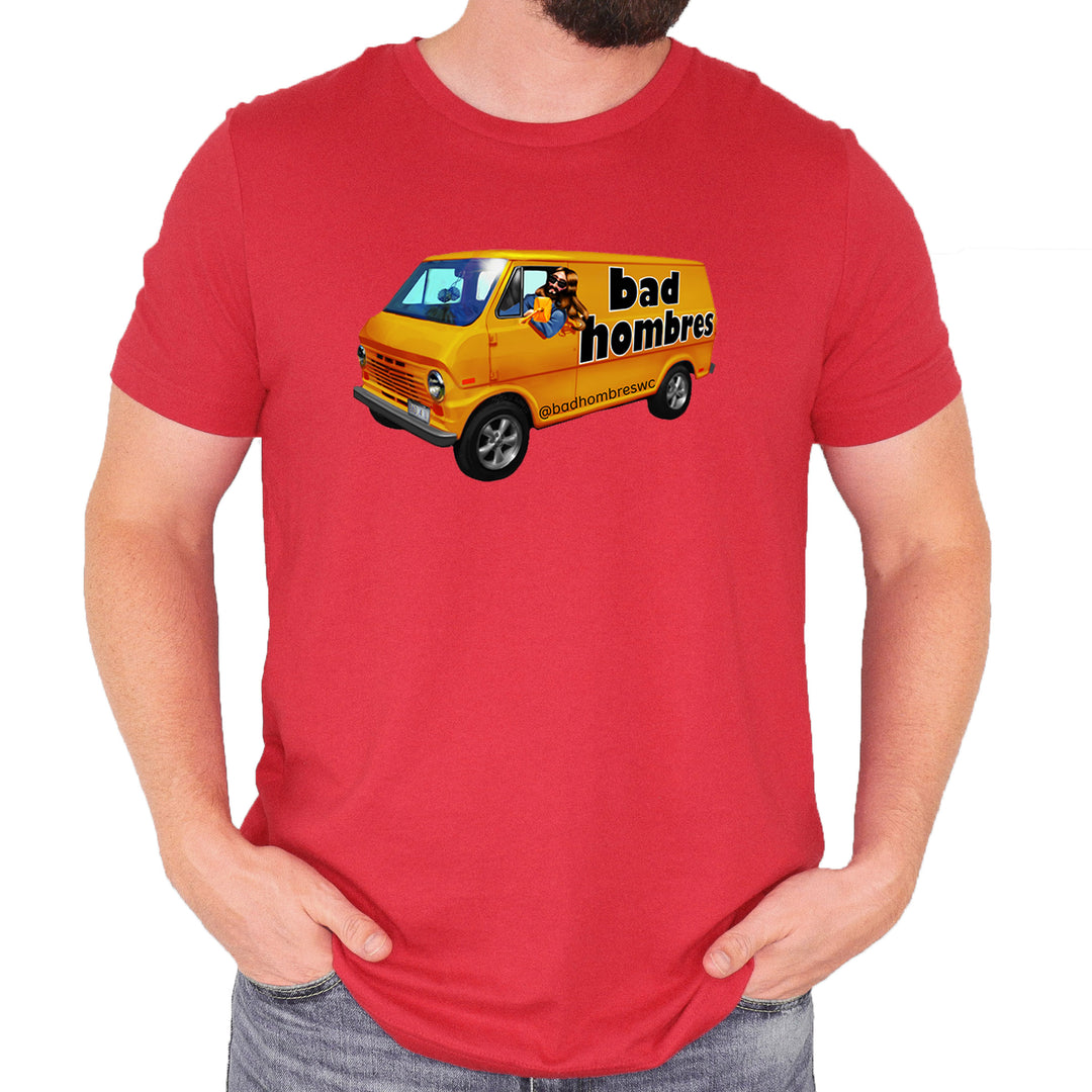 Bad Hombres Van West Chester Band Mens T-shirt Red