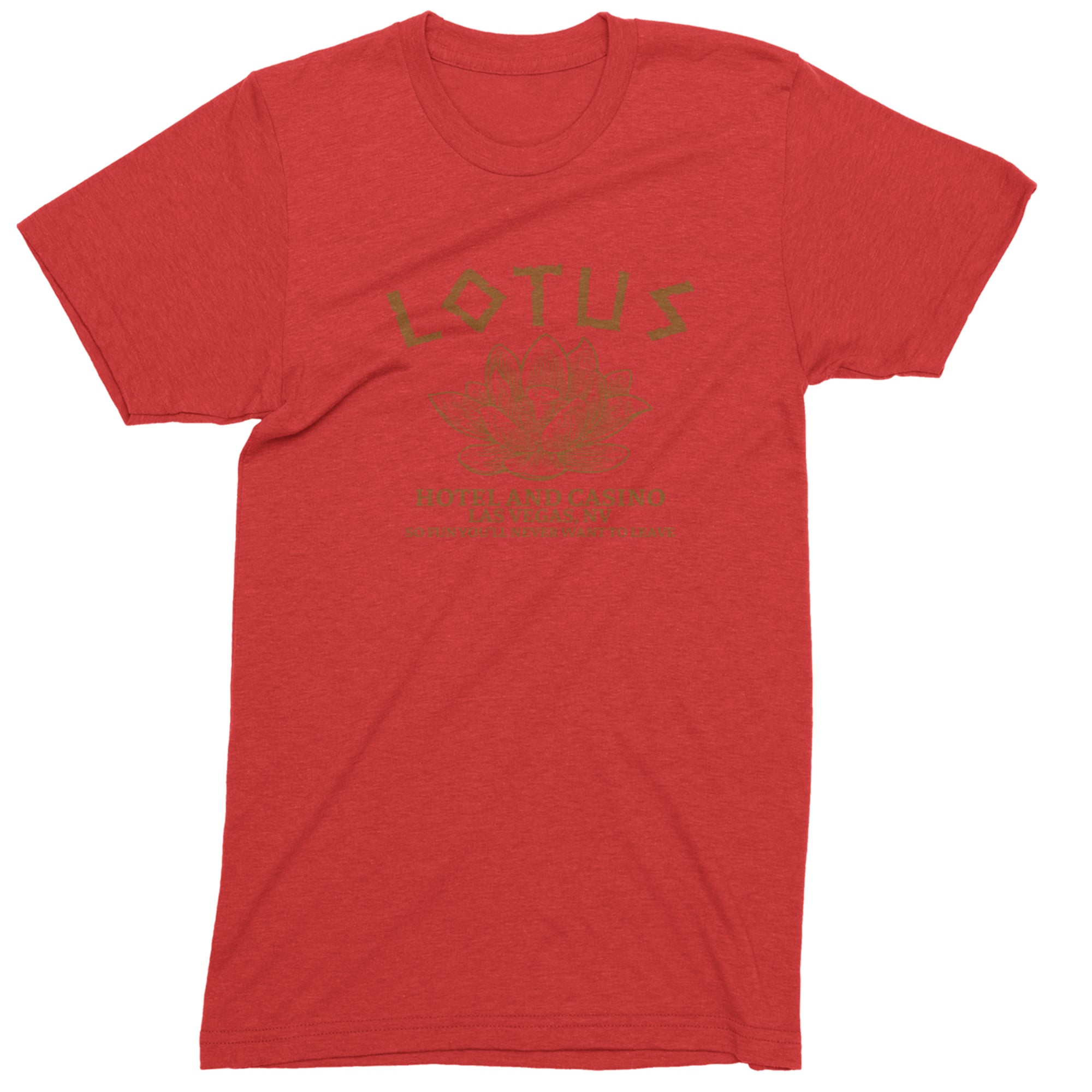 Lotus Hotel and Casino Mens T-shirt Red