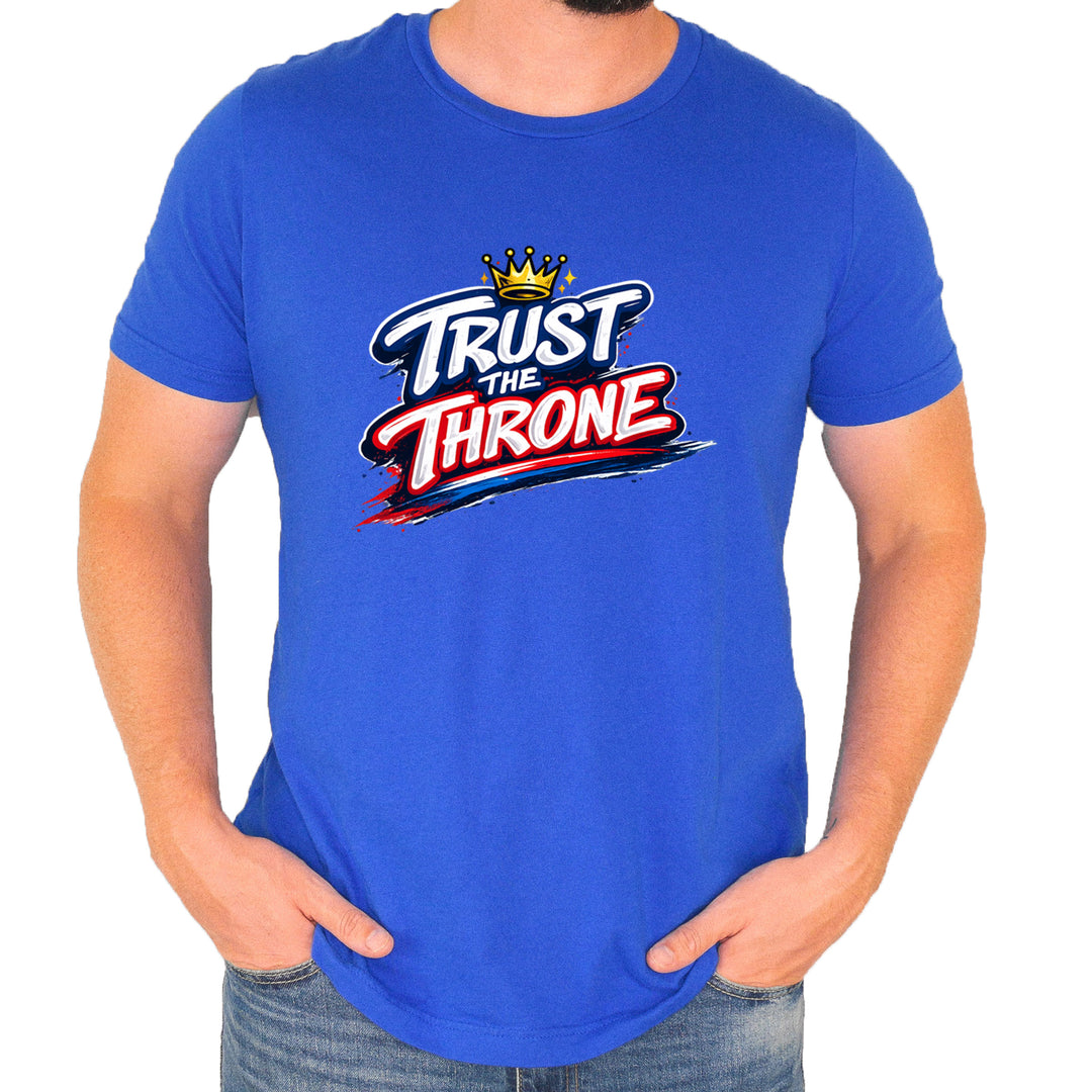 Trust The Throne Crown Philly Hoops Mens T-shirt Royal Blue