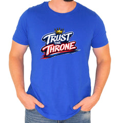 Trust The Throne Crown Philly Hoops Mens T-shirt Royal Blue