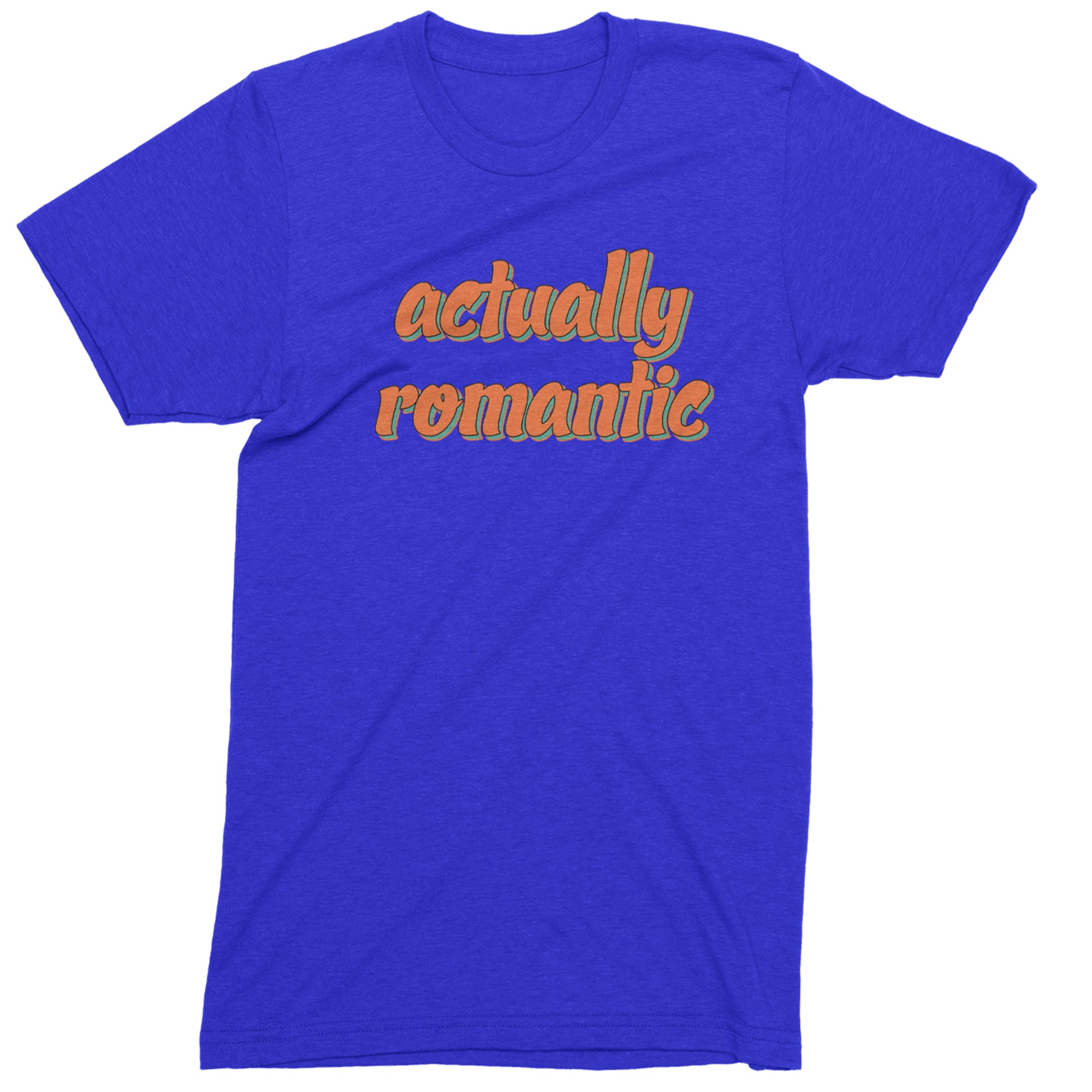 Actually Romantic Mens T-shirt Royal Blue