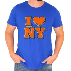 New York City Pride Heart Mens T-shirt Royal Blue