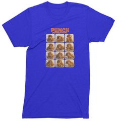 Punch Play Hard Love Harder Mens T-shirt Royal Blue