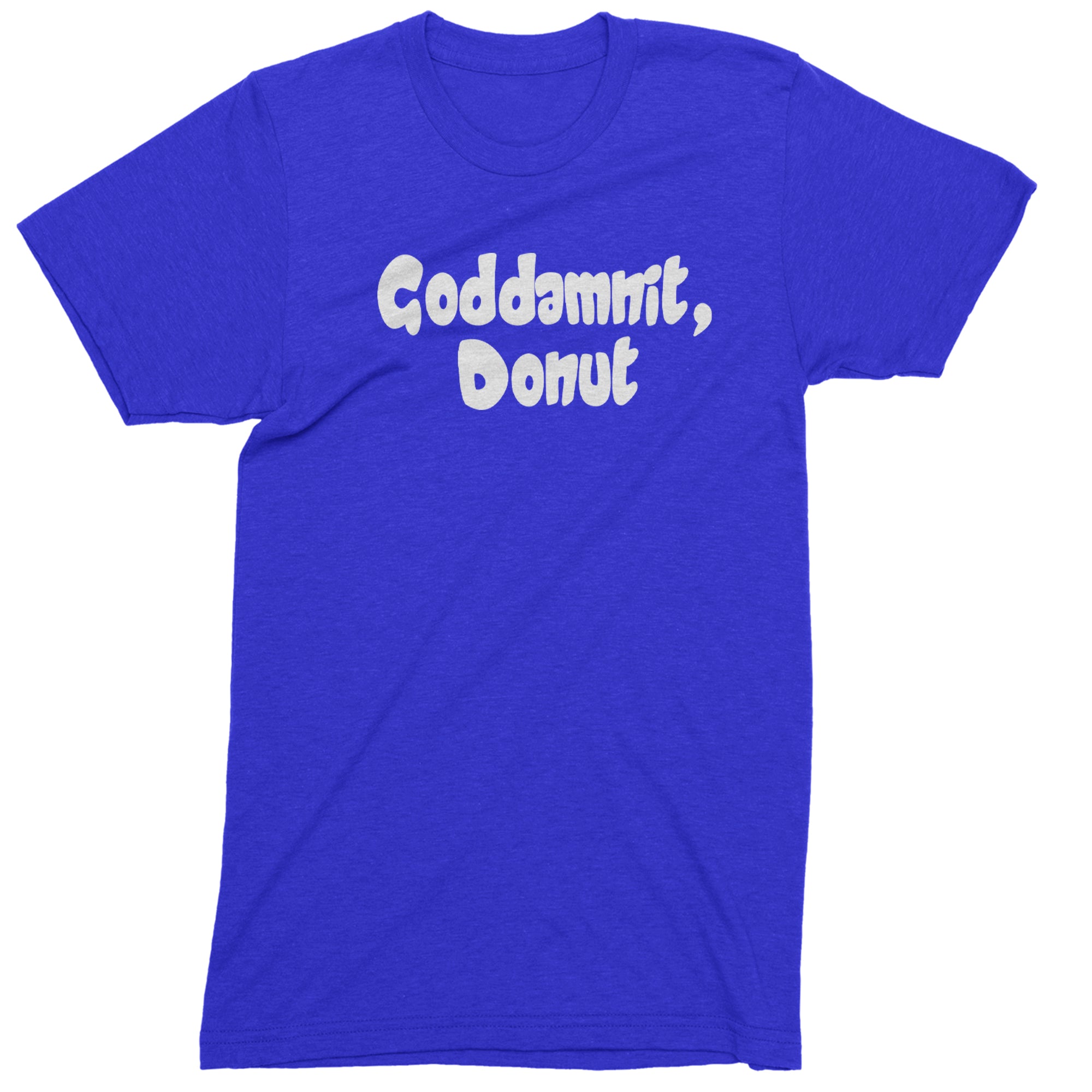 Godd-mnit, Donut Carl Mens T-shirt Royal Blue