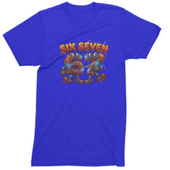 67 Lava Lightning Six Seven Meme Mens T-shirt Royal Blue