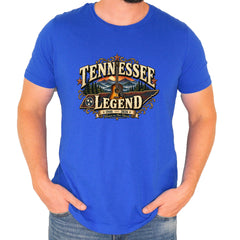 Tennessee Legend Country Music Dolly Mens T-shirt Royal Blue