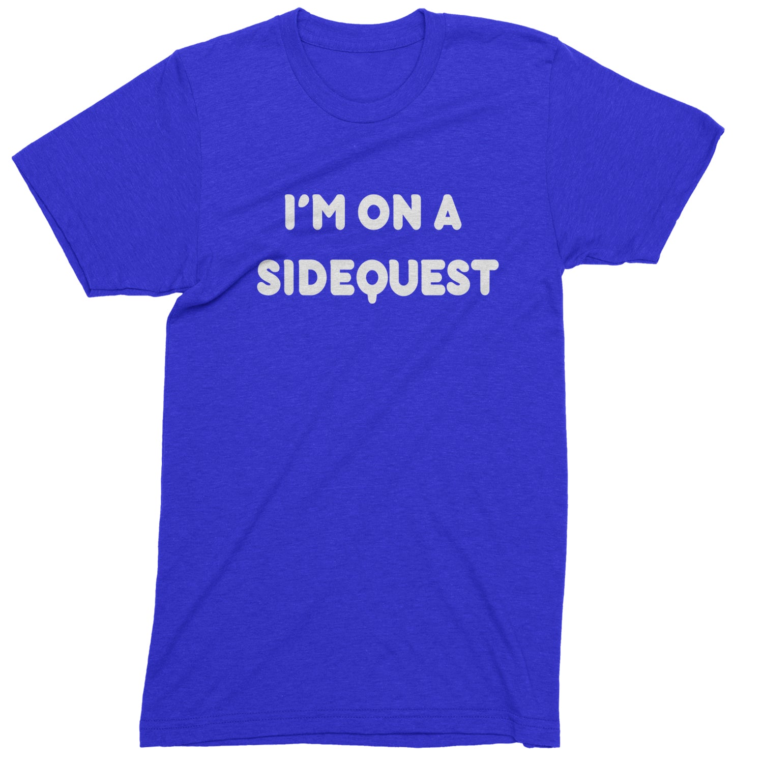 I'm On A Sidequest Festival Rave EDM Mens T-shirt Royal Blue