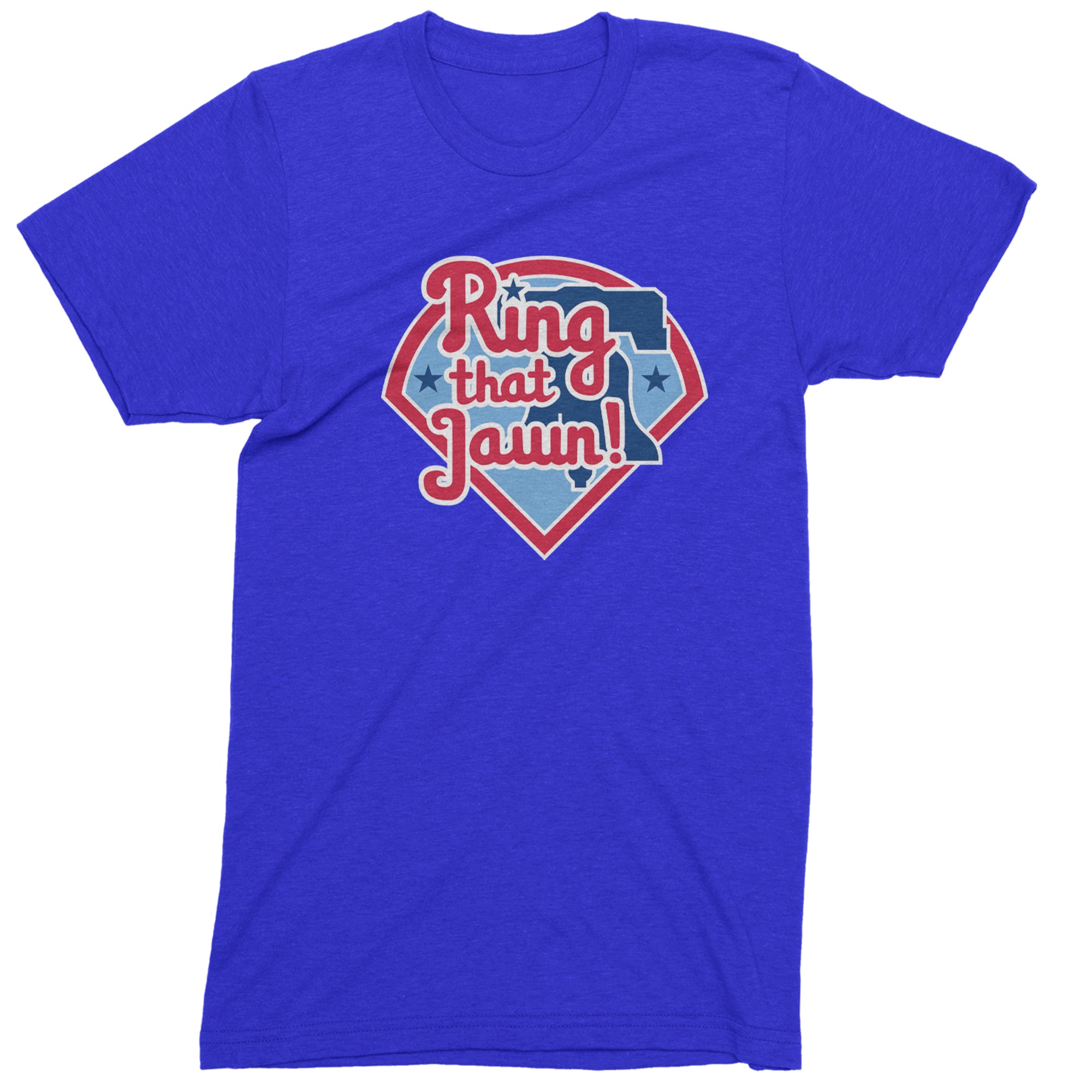 Ring That Jawn Philly Baseball Men's T-shirt Royal Blue