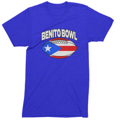 Benito Bowl Puerto Rico Football Mens T-shirt Royal Blue