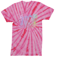 Spooky Season Cute Pastel Halloween Design Mens T-shirt Tie-Dye Spider Pink