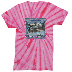 Bombardino Crocodilo Brainrot Men's T-shirt Tie-Dye Spider Pink