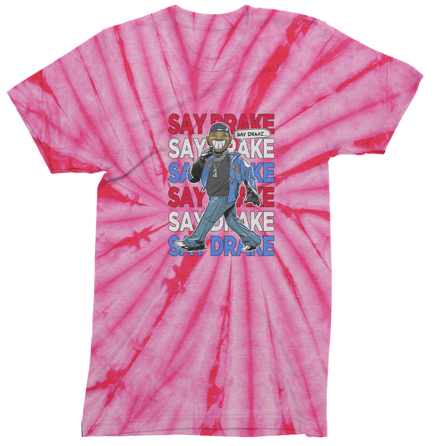 Say Drake Smiling Meme Mustard Men's T-shirt Tie-Dye Spider Pink