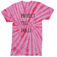 Protect The Dolls Equal Rights Mens T-shirt Tie-Dye Spider Pink