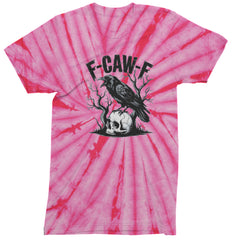 F-Caw-F Crow On Skull F-ck Off Gothic Men&