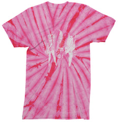 Vintage Spooky Squad Pinup Halloween Design Mens T-shirt Tie-Dye Spider Pink