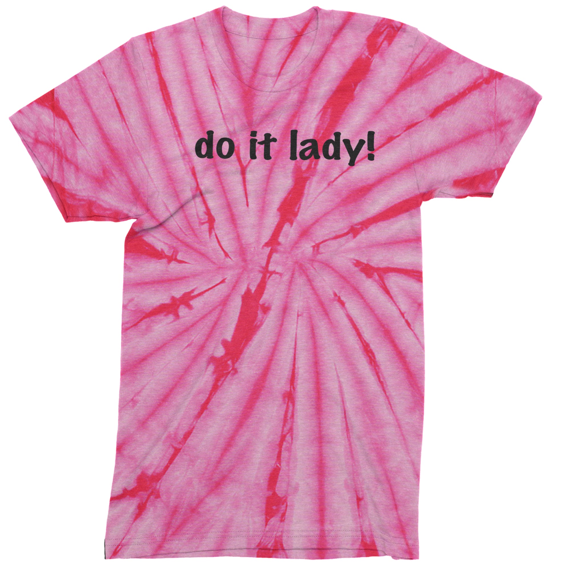 Do It Lady Viral Meme Mens T-shirt Tie-Dye Spider Pink