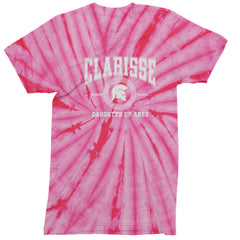 Clarisse Daughter of Ares Battle Ready Mens T-shirt Tie-Dye Spider Pink