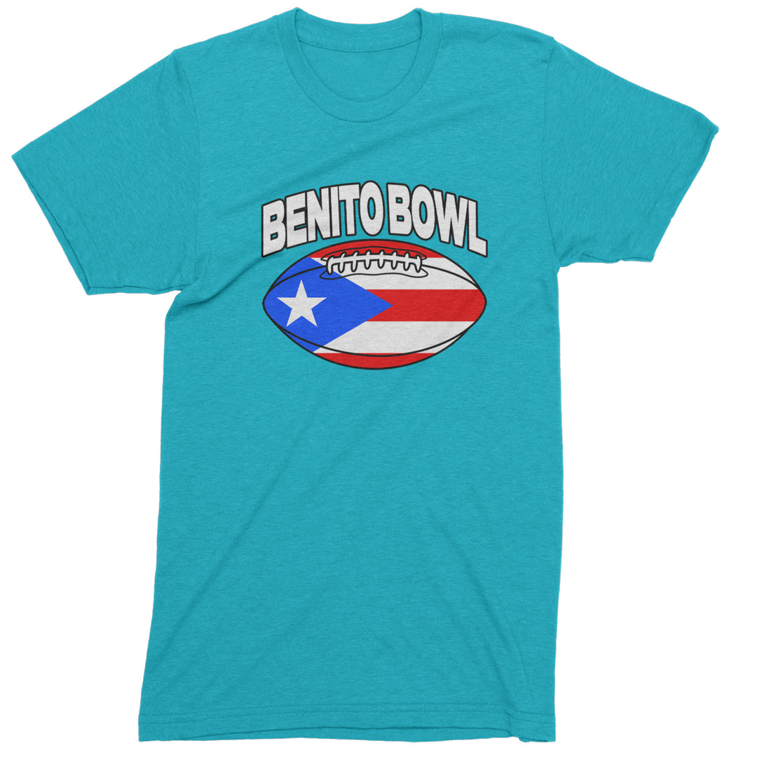 Benito Bowl Puerto Rico Football Mens T-shirt Teal