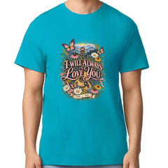 I Will Always Love You Dolly Mens T-shirt Teal