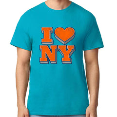 New York City Pride Heart Mens T-shirt Teal