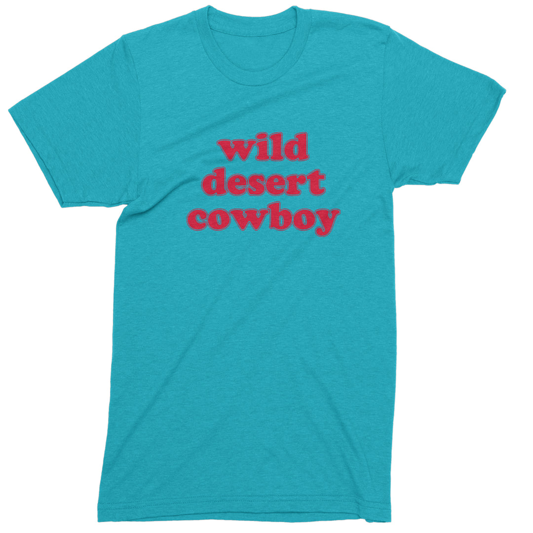 Wild Desert Cowboy Country Mens T-shirt Teal