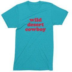 Wild Desert Cowboy Country Mens T-shirt Teal