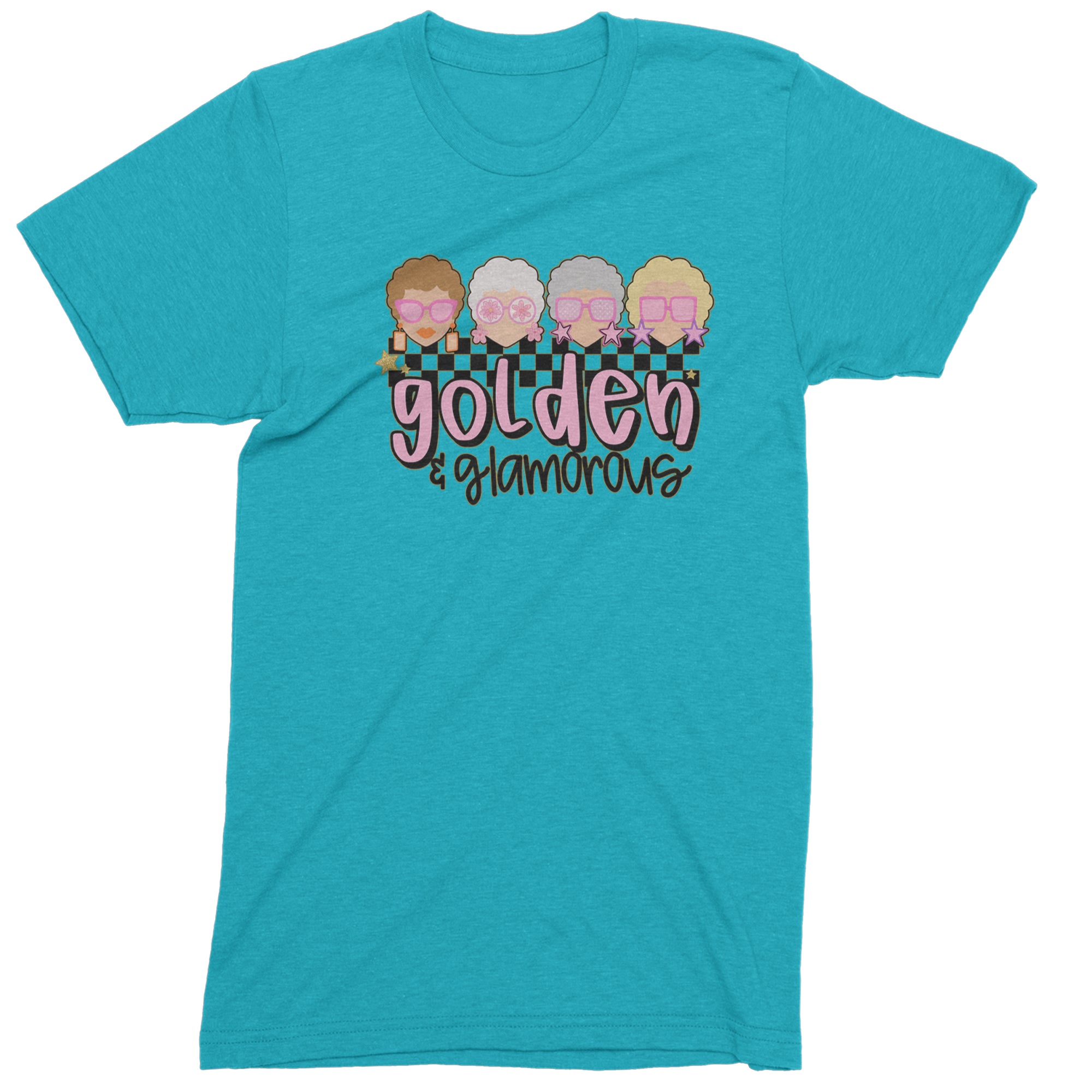 Golden And Glamorous Golden Girls Men's T-shirt Teal