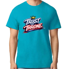 Trust The Throne Crown Philly Hoops Mens T-shirt Teal