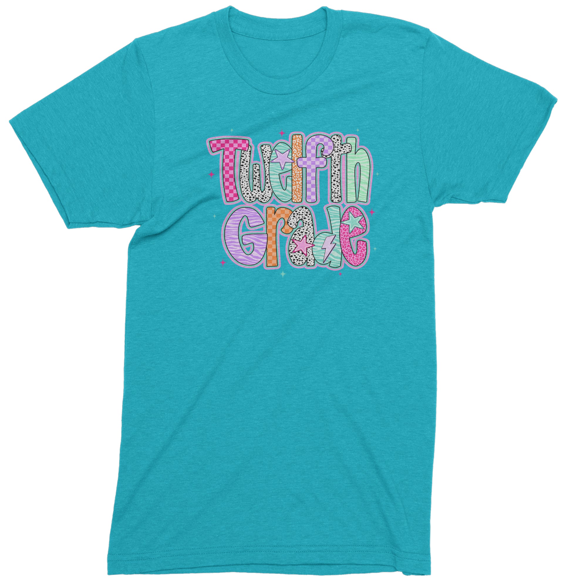 Senior Year Colorful Back to School Men's T-shirt Teal