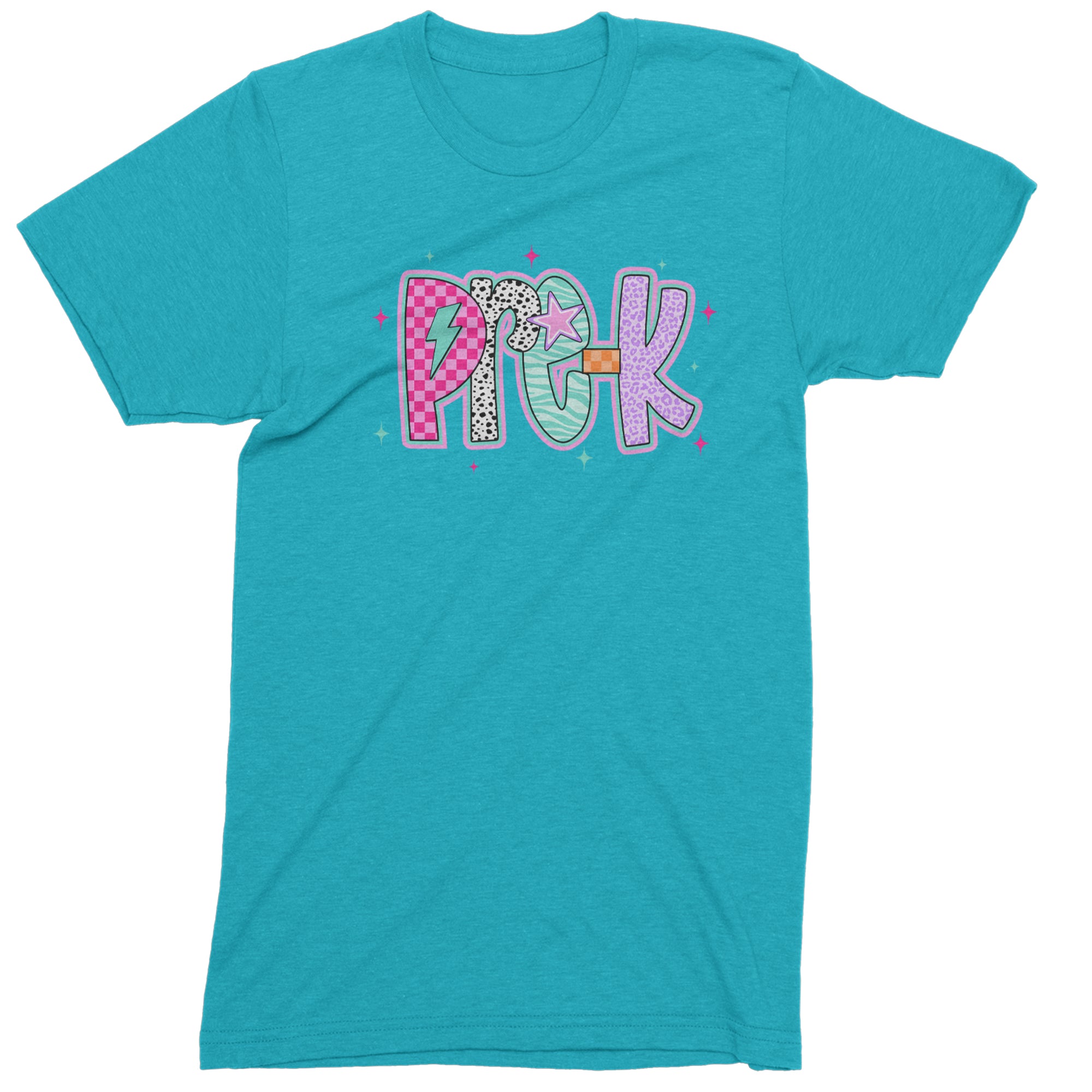 Pre-K Party Time Colorful Back to School Men's T-shirt Teal