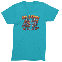 67 Lava Lightning Six Seven Meme Mens T-shirt Teal