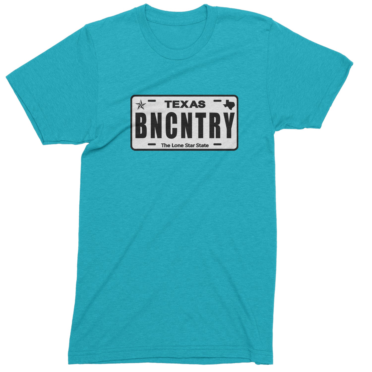 Texas License Plate BNCNTRY Youth-Sized Hoodie Teal