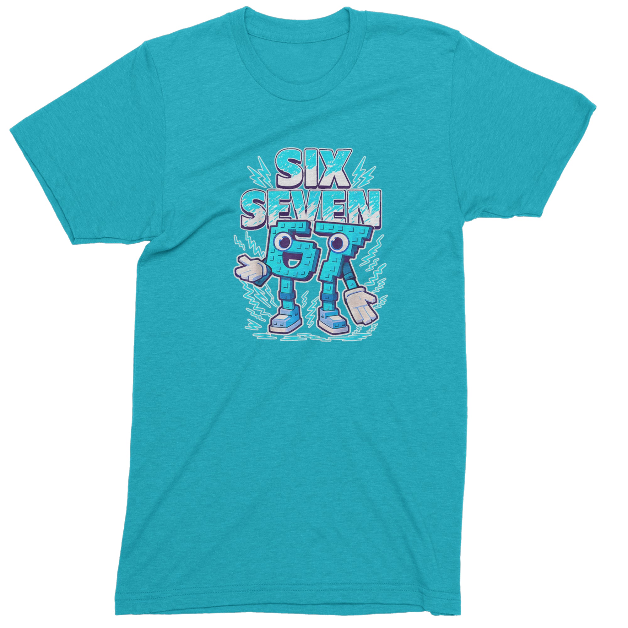 67 Brainrot Meme Slang Mens T-shirt Teal