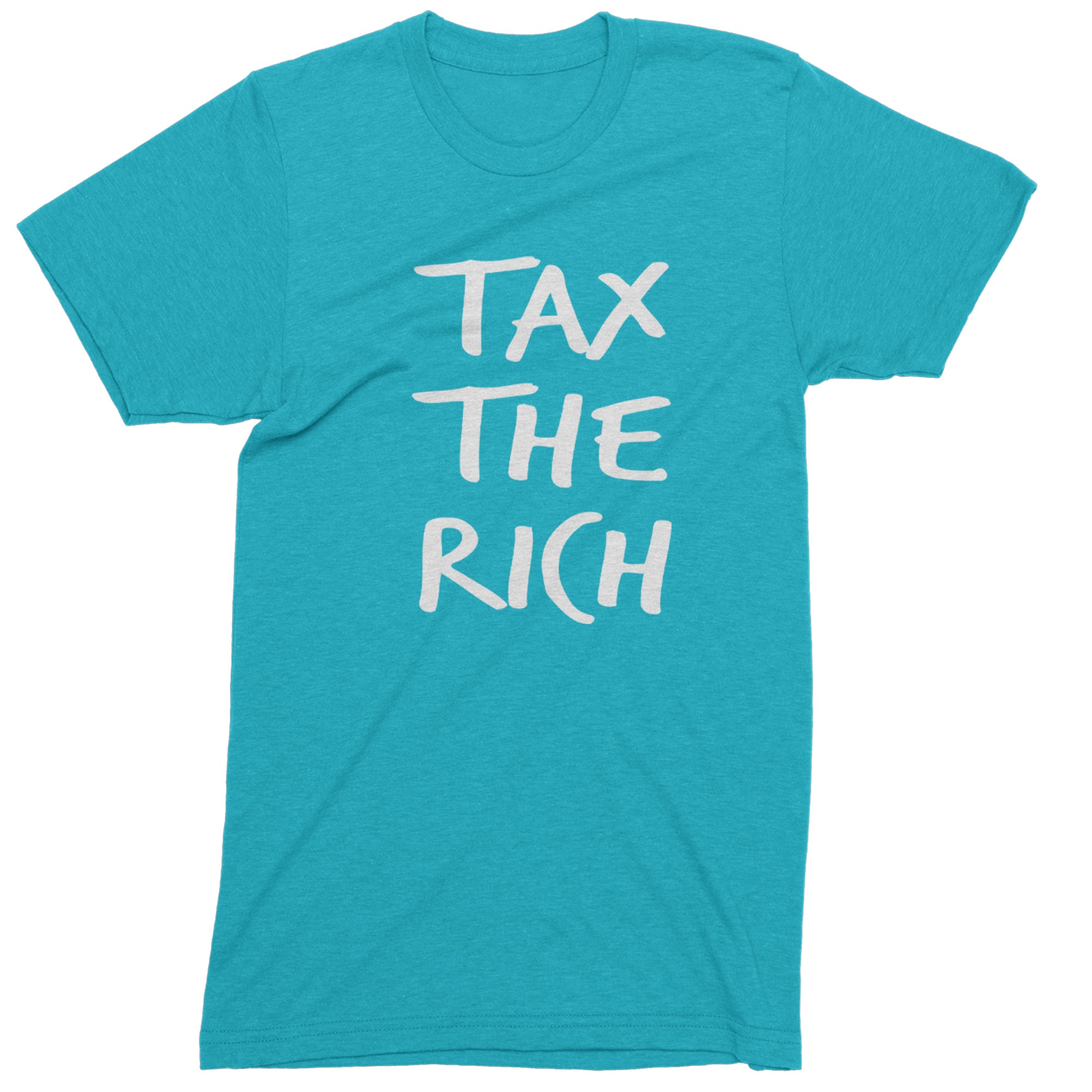 Tax the Rich Protest Wealth Inequality Mens T-shirt Teal