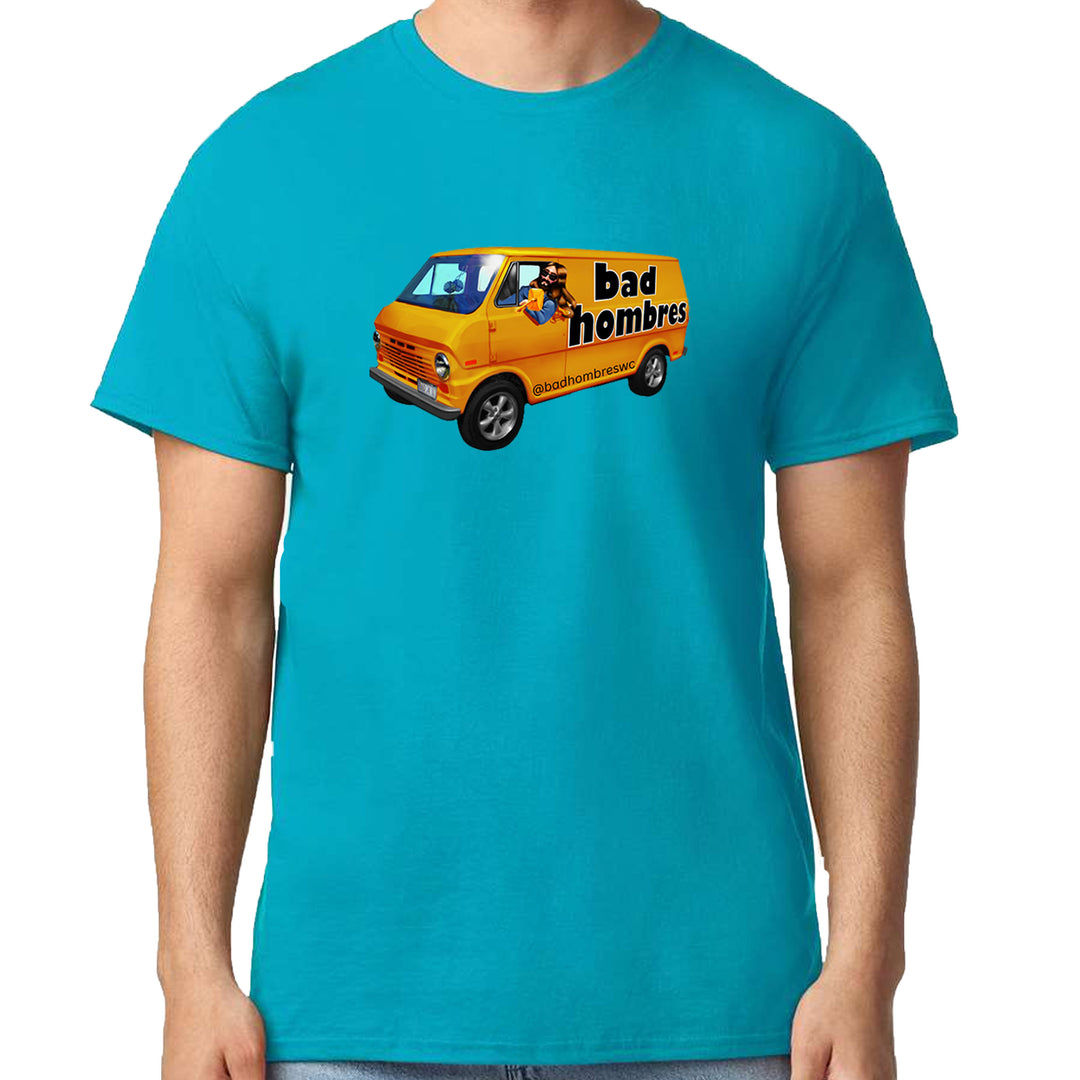 Bad Hombres Van West Chester Band Mens T-shirt Teal