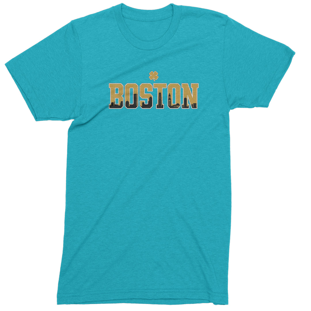 Boston City Pride Irish Mens T-shirt Teal