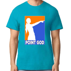 Point God Cunningham Basketball Pointing Meme  Mens T-shirt Teal