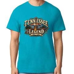 Tennessee Legend Country Music Dolly Mens T-shirt Teal