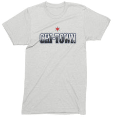Chicago Chi-Town City Pride Mens T-shirt White