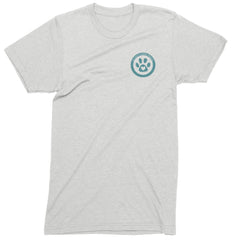 TLC To Love a Canine Dog Rescue Teal Mens T-shirt White